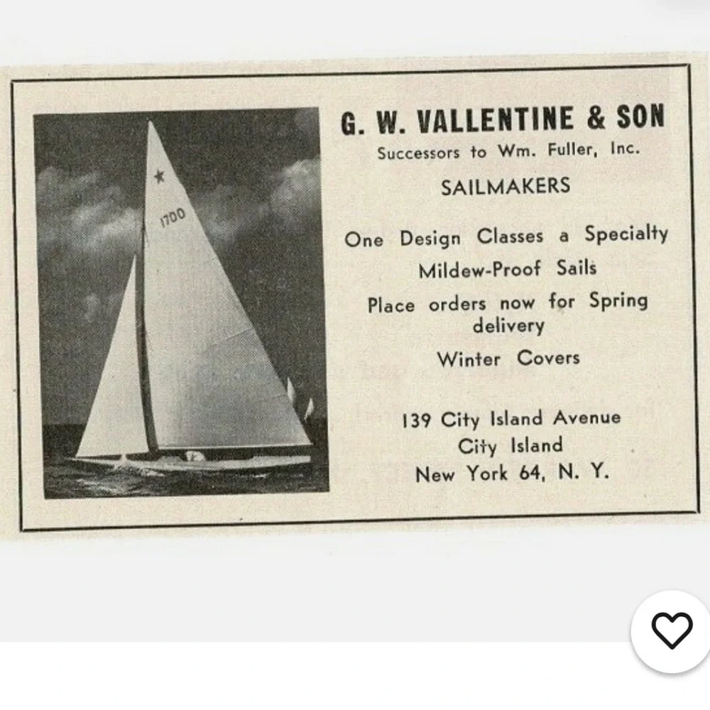 RARE LIKE NEW VINTAGE GW VALLENTINE & SONS SAILCLOTH DRAWSTRING LAUNDRY BAG 27”